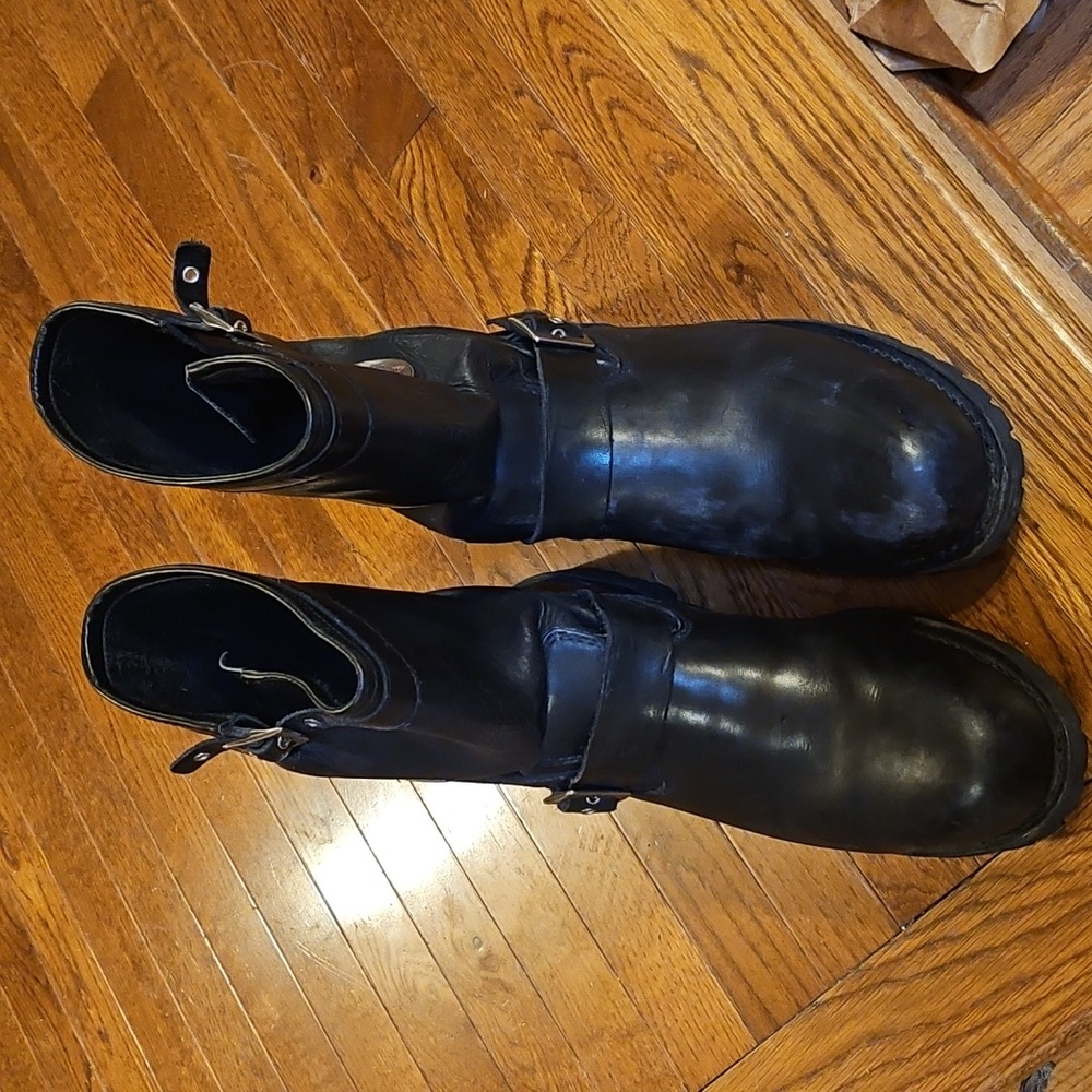 Redwing Harness Motorcycle Boots - 14D - Steel Toe Loose Sole